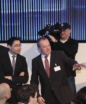 The Federal Minister of Economics and Technology, Dr. Philipp Rsler, at the CeBIT 2013